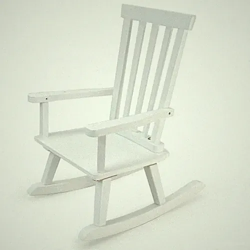 Kids Rocking Chair for Toddler and Small Baby Wooden Comfy Rocker White